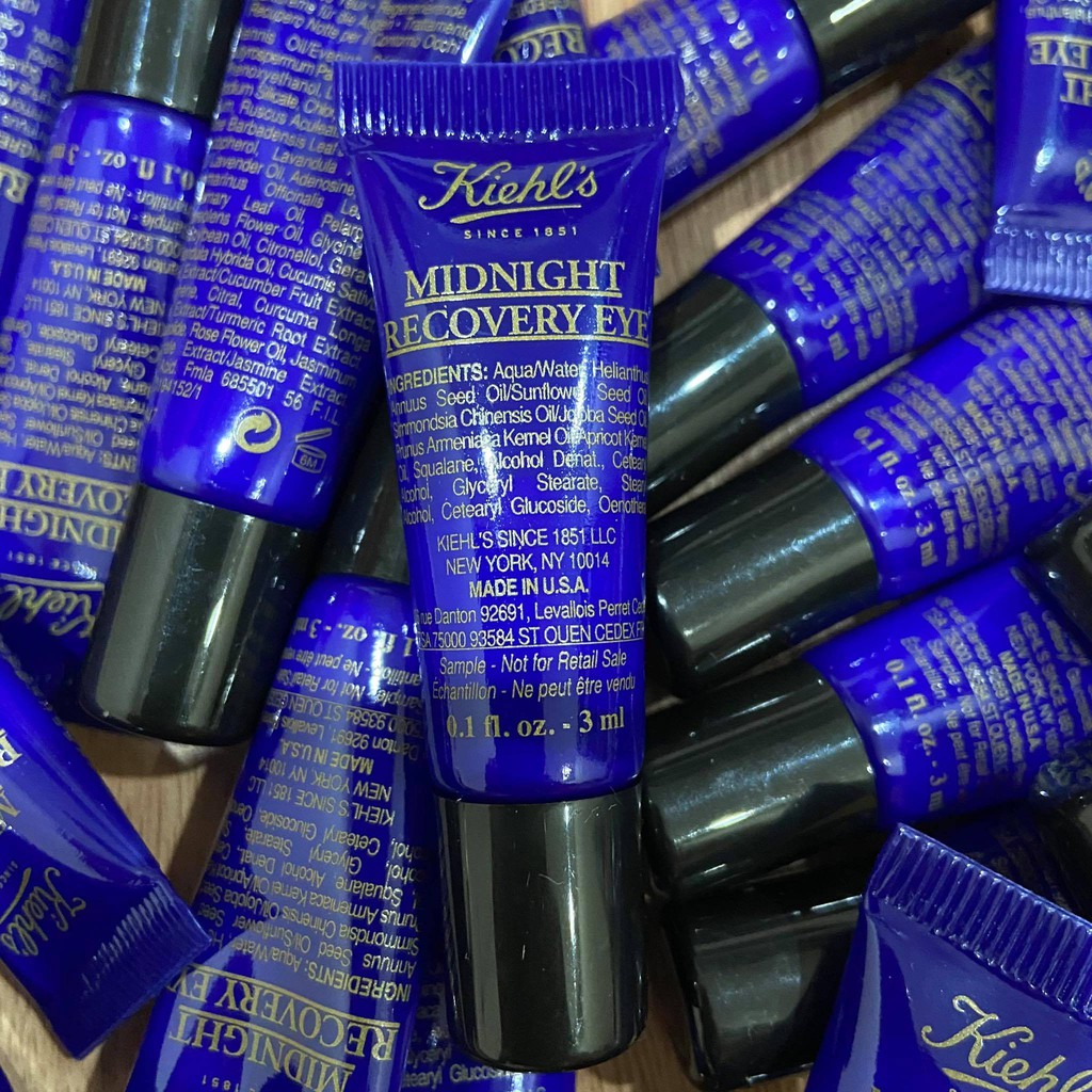 Thanh lý Kem dưỡng mắt Kiehl's Midnight Recovery Eye 3ml