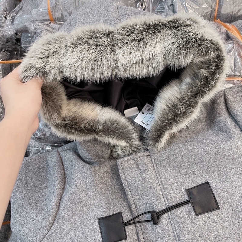 ÁO DẠ MŨ CỔ LÔNG CHO NỮ | BigBuy360 - bigbuy360.vn