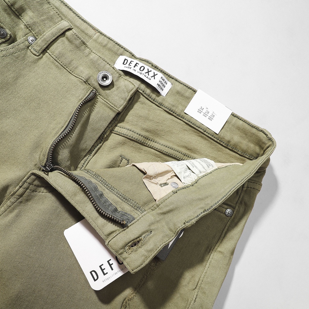 Quần short nam denim DEFOXX (chất liệu vải denim co dãn ,form ngang gối,hàng vnxk)