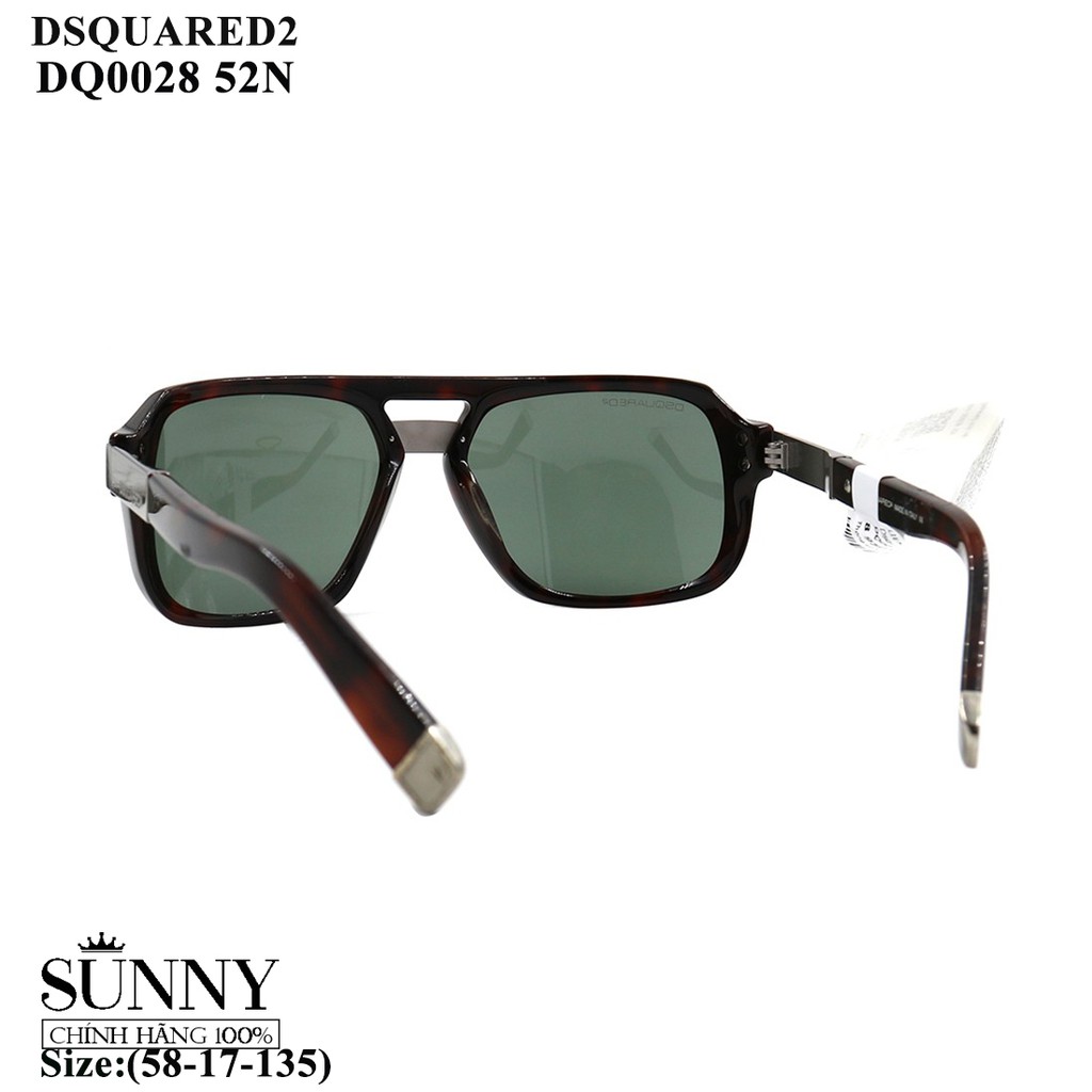 DQ0028 - kính mát Dsquared2 chính hãng từ Italia, sp kèm tem thẻ chống hàng giả do bộ công an cấp