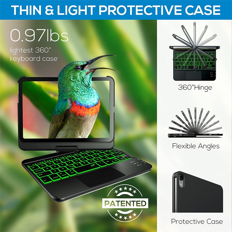 Ốp Máy Tính Bảng Có Bàn Phím Bluetooth Không Dây Cho iPad mini 6 6th generation gen 8.3 inches 2021
