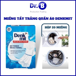Giấy tẩy trắng quần áo Denkmit 20 miếng Denkmit Wasche Weiss Tucher - GiaDungDrb