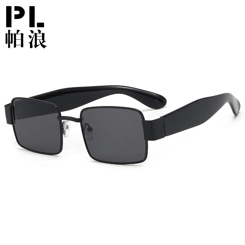 Kính mát gọng vuông bằng kim loại thời trang Âu Mỹ 2020 cổ điển cho nam