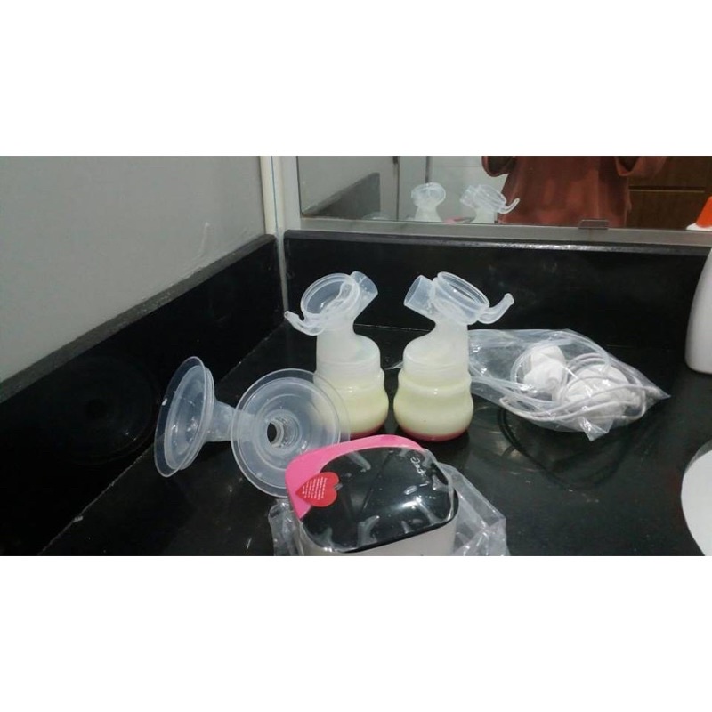 Phụ kiện Máy hút sữa điện đôi Rozabi Deluxe kết hợp 3 chế độ matxa, hút và vắt kiệt