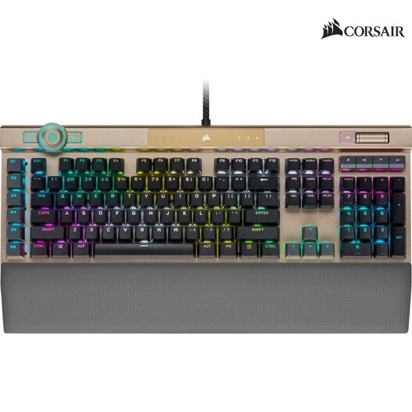 Bàn phím cơ Corsair K100 RGB Midnight Gold OPX Switch