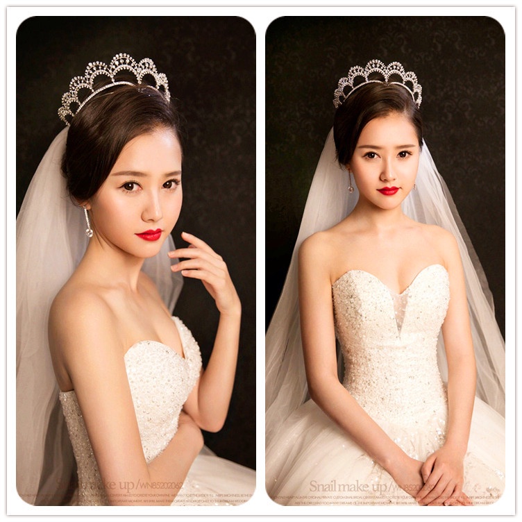 Cài Tóc Hình Vương Miện Đính Đá Thời Trang Cho Nữ