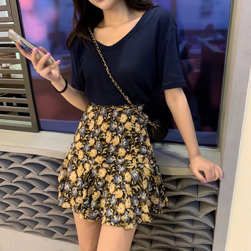 Chân váy hoa nhí vintage Zinti CV17