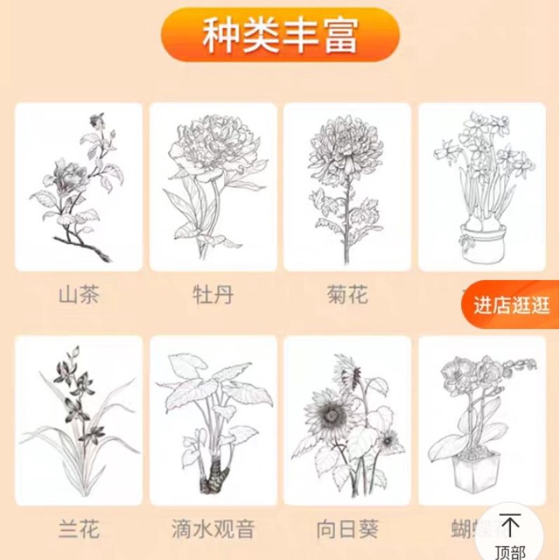 Vở tập vẽ và tô màu Phác thảo hoa lá