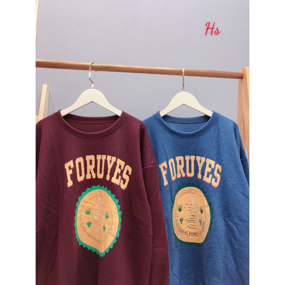 Áo sweater foruy chất liệu nỉ ấm áp YCTSHOP 000808
