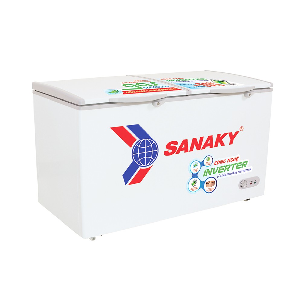 Tủ Đông Sanaky VH-5699W3 ,1 NGĂN ĐÔNG,1 NGĂN MÁT,2 CỬA,365 LÍT