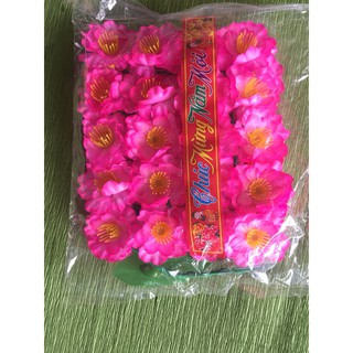Hoa đào giả trang trí 1 bịch có 40 bông