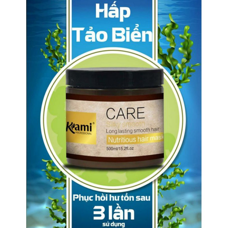 Ủ tóc tinh chất tảo biển Kami túi 500ml