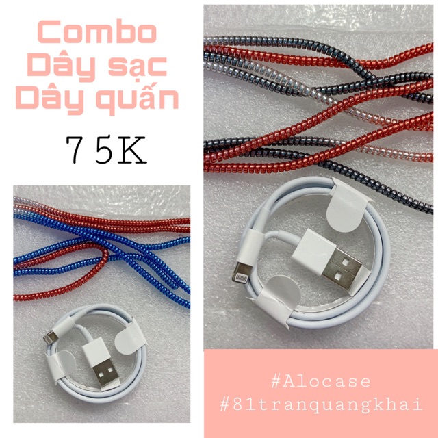Combo dây sạc và dây quấn sạc