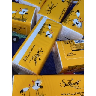 Khăn giấy rút lụa Silkwell 200 tờ x 3 lớp chính hãng