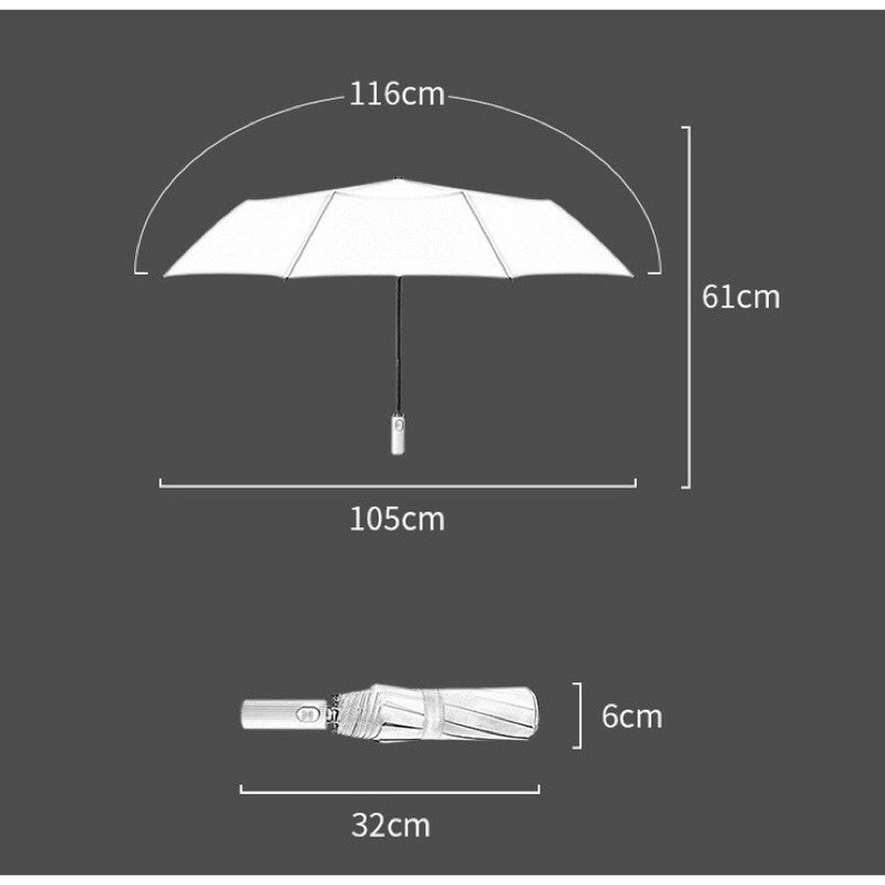 Freeship-Ô Dù Che Mưa Đi Nắng Cao Cấp Tự Động Gấp Gọn Chống Tia UV Chất Liệu Vải Dù Chống Nhăn
