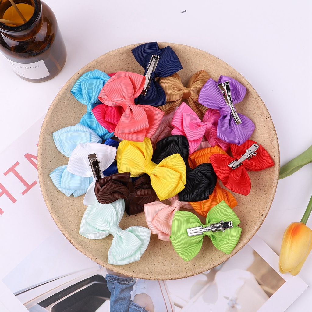 KIDSBOWS Set 2 kẹp tóc nơ nhiều màu sắc dễ thương cho bé gái