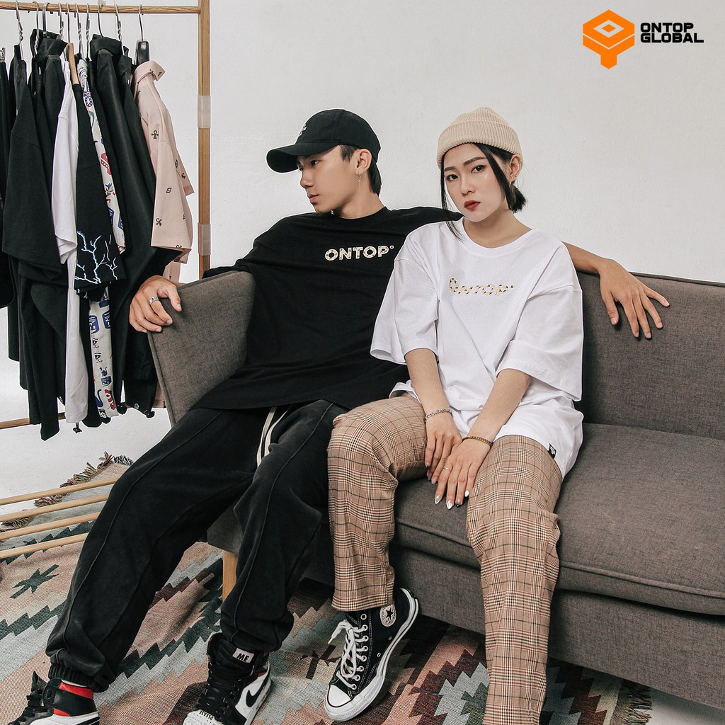 Áo thun local brand chính hãng ONTOP form rộng tay lỡ màu trắng, đen - Level | BigBuy360 - bigbuy360.vn
