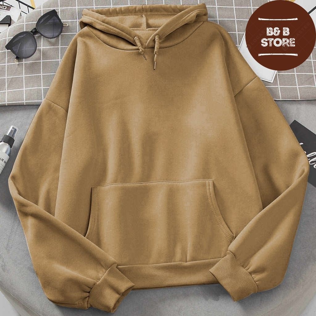 [ FREE_SHIP ] ÁO KHOÁC HOODIE NỈ UNISEX MÀU TRƠN CÓ NÓN ÁO KHOÁC NỈ FORM RỘNG NAM NỮ NHIỀU MÀU