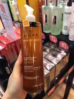 SỮA RỬA MẶT NUXE TINH CHẤT MẬT ONG 400ml