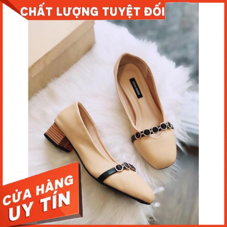 Giày Công Sở Gót 3cm - Giày Nữ Gót 3 Phân Hàng Loại Đẹp