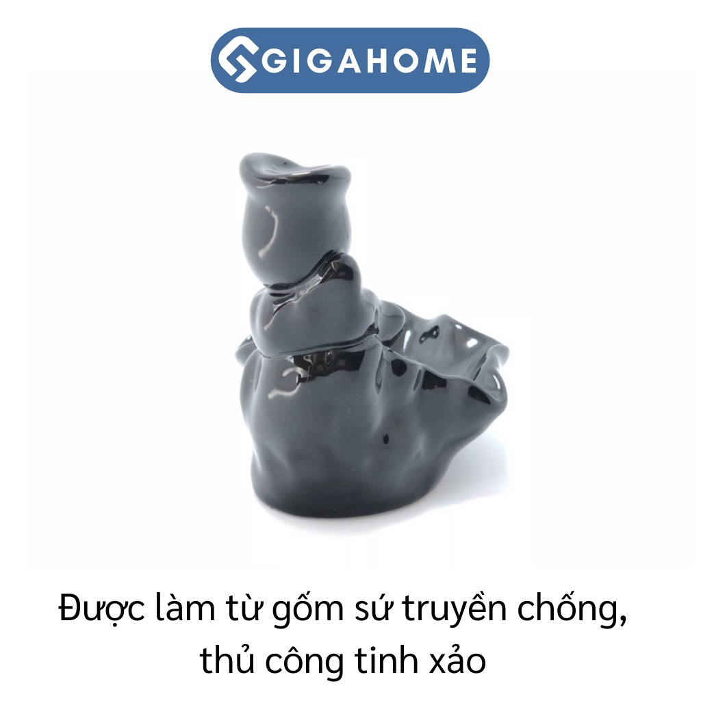 Thác Khói Trầm Hương GIGAHOME Đốt Trầm Kiểu Vân Sen 2 Tầng Cao Cấp 4665