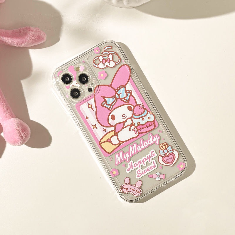 Ốp Điện Thoại Tpu Dẻo Họa Tiết My Melody Cho iPhone 11 12 13 pro max XS X XR XSMax 7 8 6 6s plus SE 2020