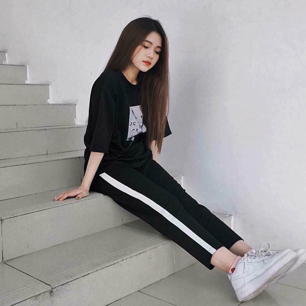 Quần 1 Line Ống Suông UNISEX Nam Nữ Thể thao [PA-SC01] Leevin Store