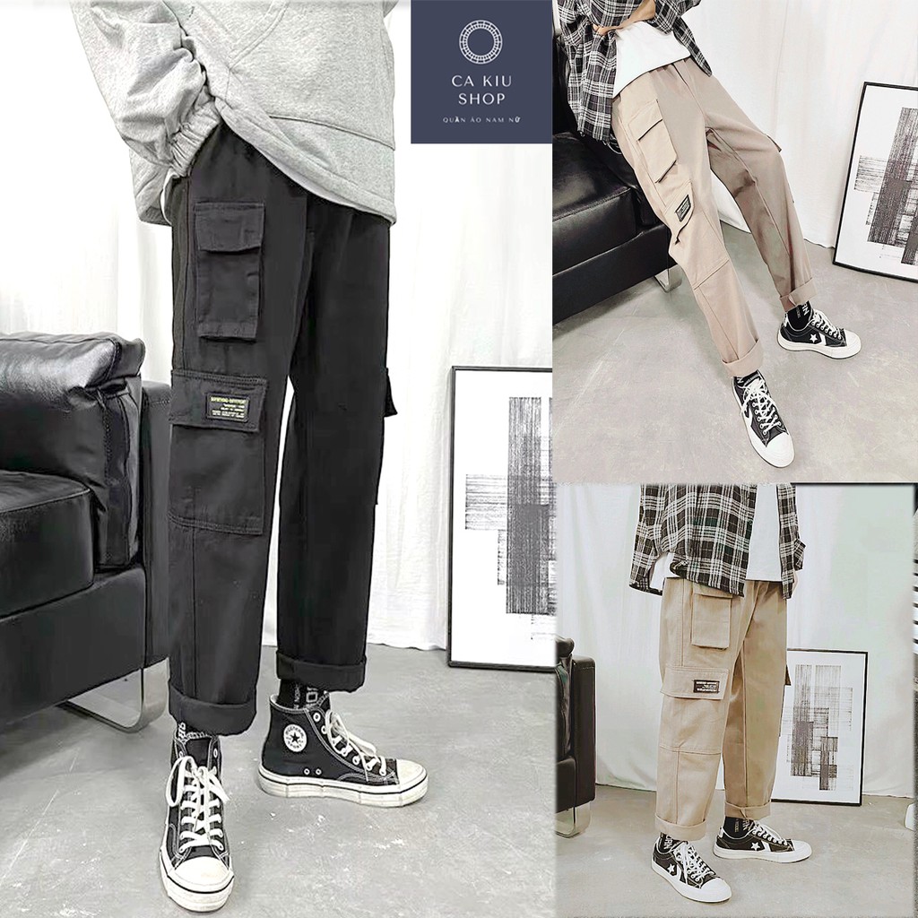 Quần jogger kaki túi hộp vải bao đẹp hàng y hình, bao đẹp | BigBuy360 - bigbuy360.vn