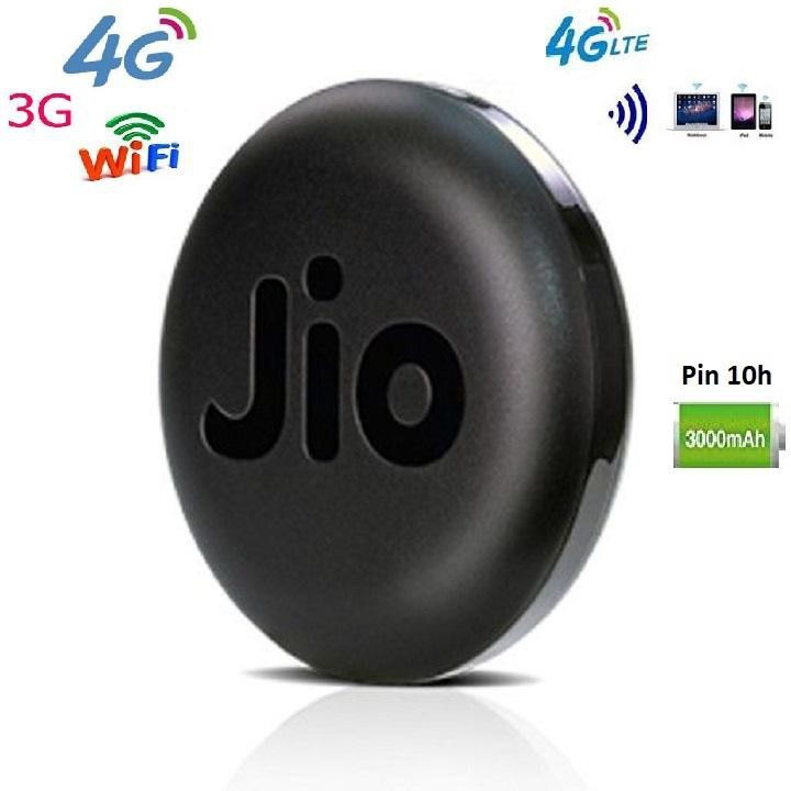 Bộ phát wifi 4g lte Jio jmr1040 - Tốc độ 150mb pin 3000mah chạy 10h- Ấn Độ, bộ phát mạng siêu nhanh