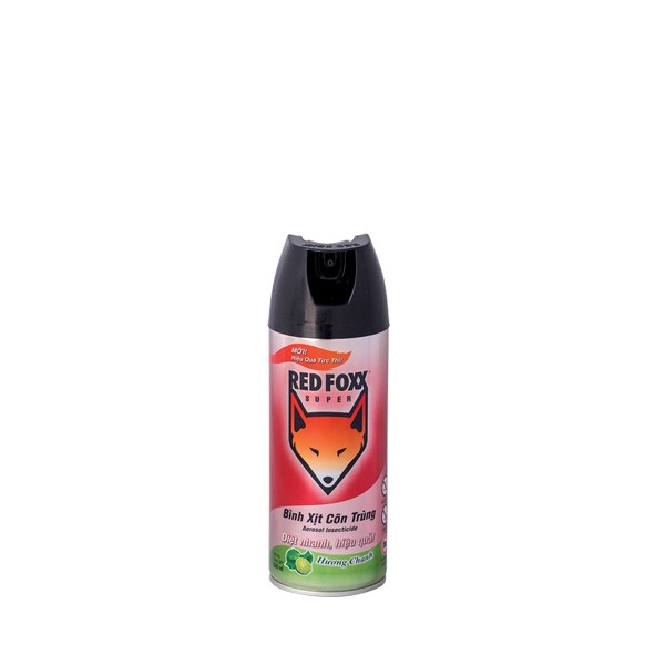 Bình xịt diệt côn trùng Redfoxx 300ml - Hương Chanh mùi hương dịu nhẹ diệt sạch mọi côn trùng bình xịt muỗi/kiến/gián