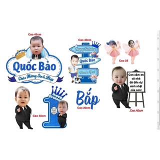 Combo Chibi, Bảng tên,cây số 1 cho bé