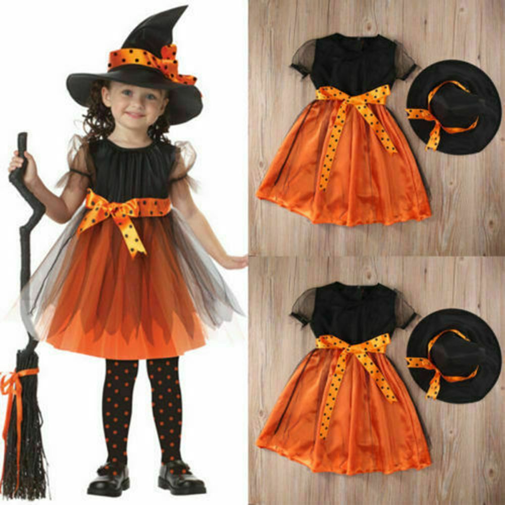 Set Đồ Hóa Trang Phù Thủy Halloween Cho Bé Gái | BigBuy360 - bigbuy360.vn