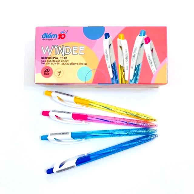 Hộp 20 cây Bút Bi Điểm 10 TP-06 Nét 0.5mm