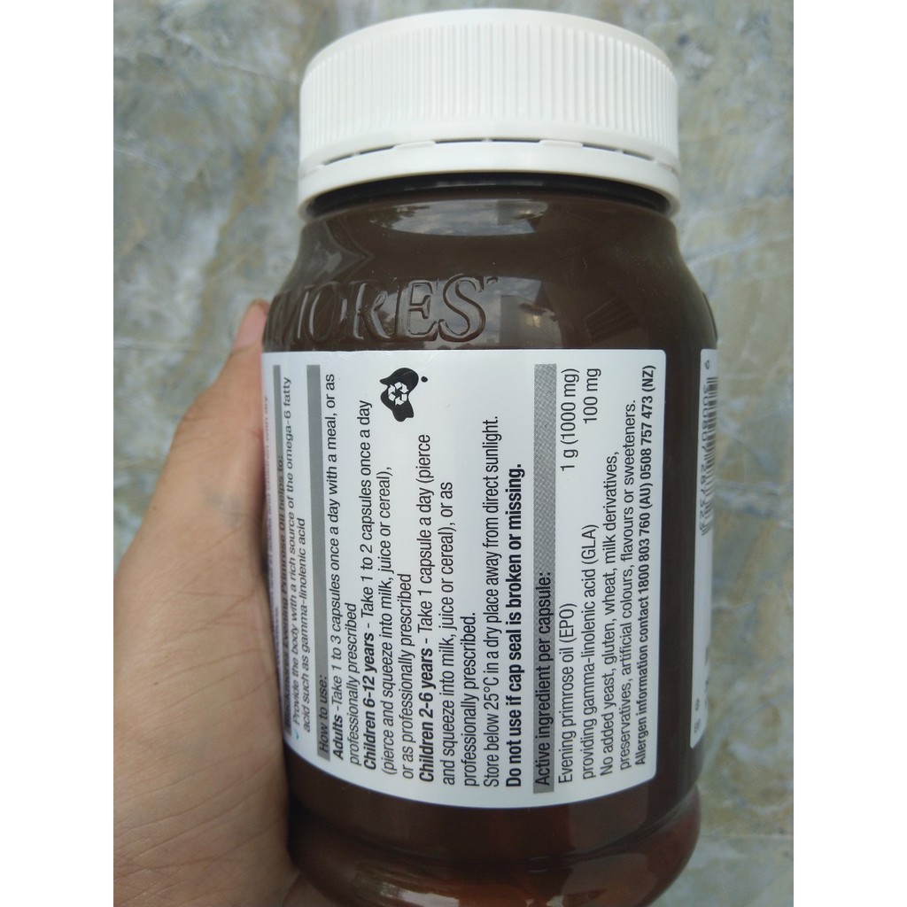 Tinh dầu hoa anh thảo Blackmores 190 viên của ÚC ( Mẫu mới) | Thế Giới Skin Care