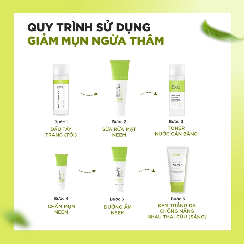 Sữa rửa mặt cho da mụn Mee Natural 100ml