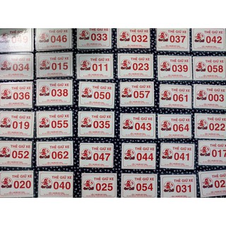 Thẻ giữ xe ép nhựa plastic