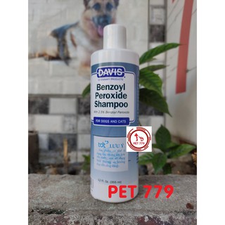 Sữa Tắm Trị Ghẻ Davis Benzoyl Peroxide Shampoo 355ml dành cho chó mèo