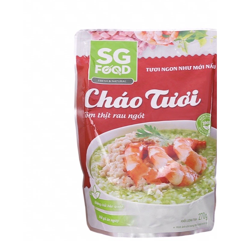 [Mã 159FMCGSALE giảm 8% đơn 500K] Cháo tươi Deli Sài Gòn Food 270g cho mọi lứa tuổi date mới [Đại lí lĩnh Nam HN]