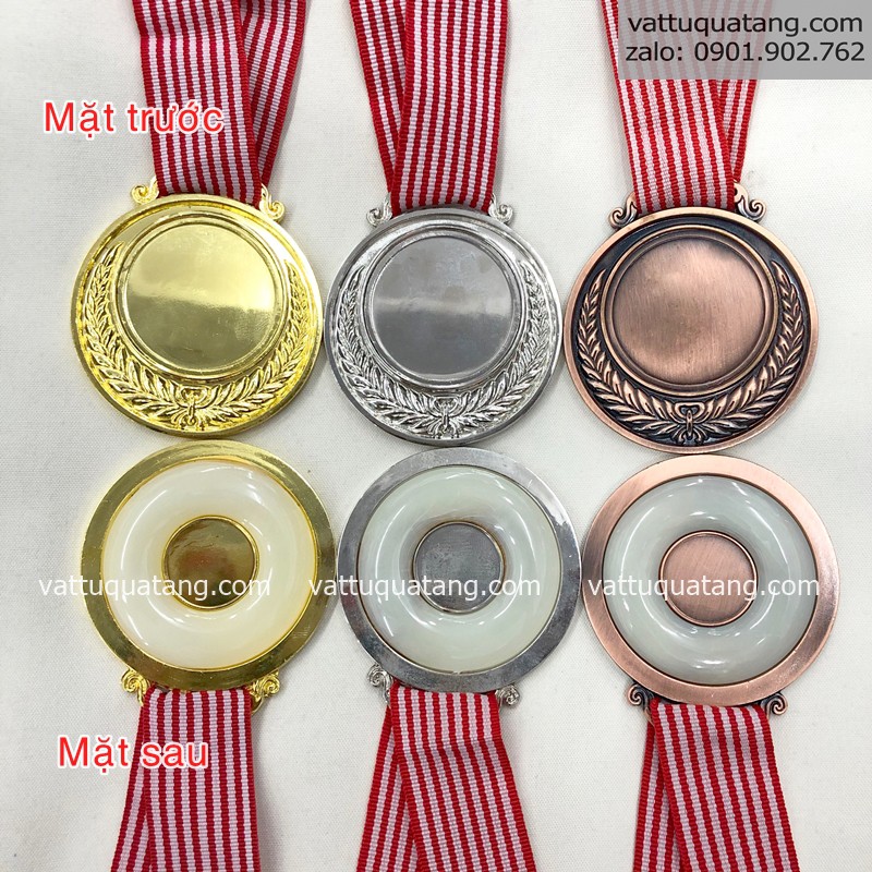 Combo 20 cái Phôi huy hương bông lúa cẩm thạch, huy chương kim loại trơn, chưa in