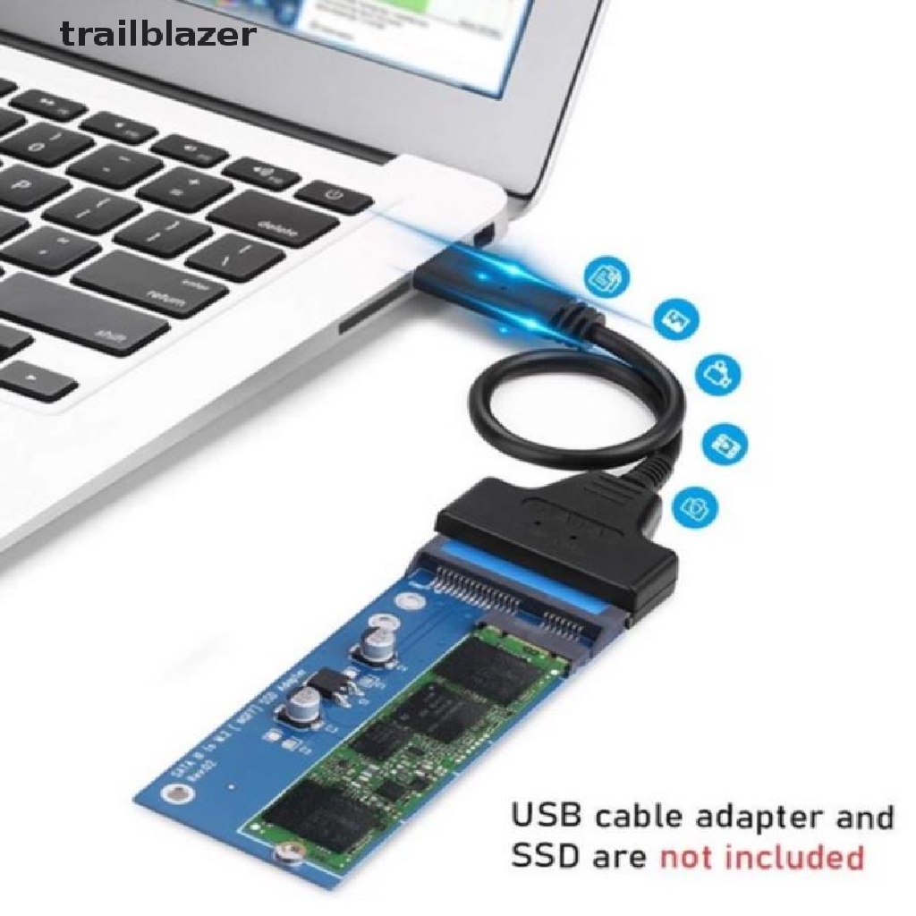 trailblazer SATA to M2 NGFF SSD Converter Adapter Card M.2 to SATA 3 III Connector UIO