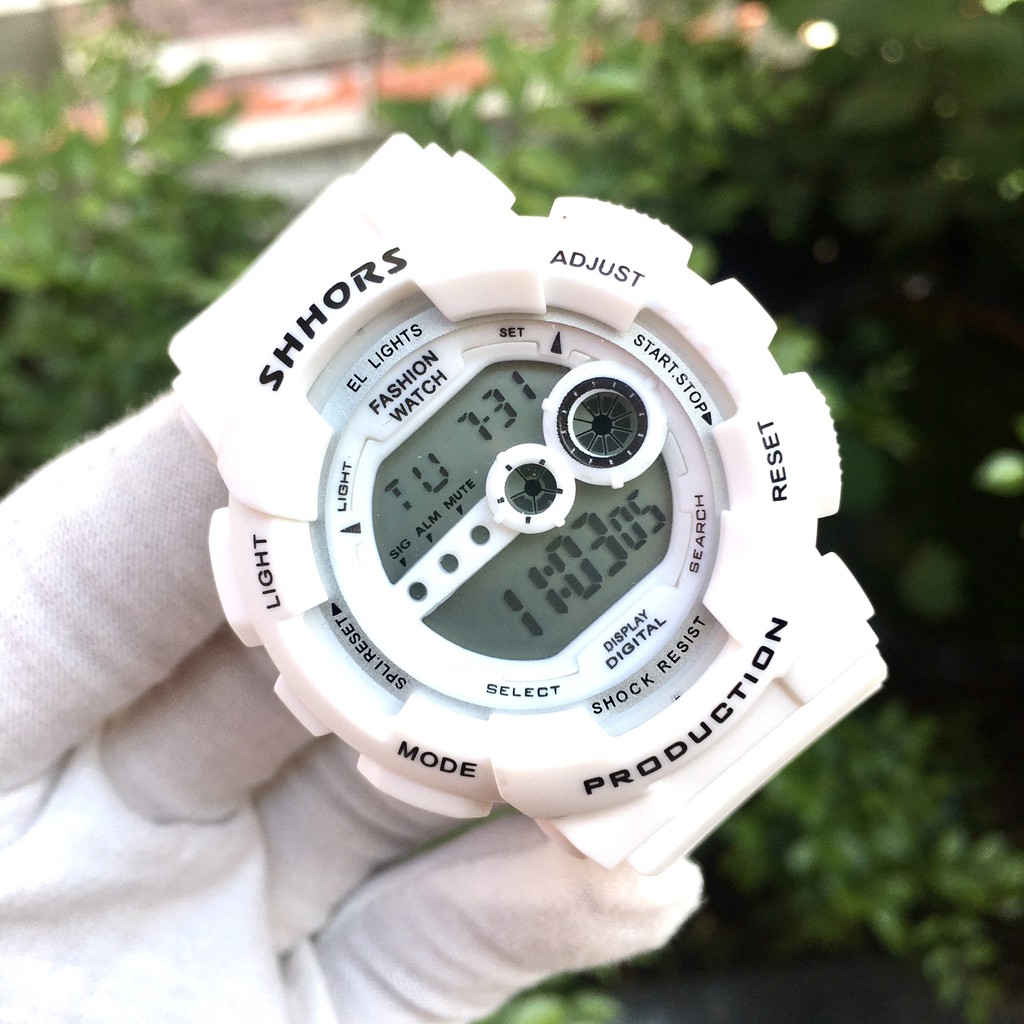 ( Mã FSS08MAY3 giảm 15% đơn hàng từ 50k ) Đồng hồ unisex thể thao điện tử SHHORS JAPAN WATCH, chống nước 3atm | BigBuy360 - bigbuy360.vn