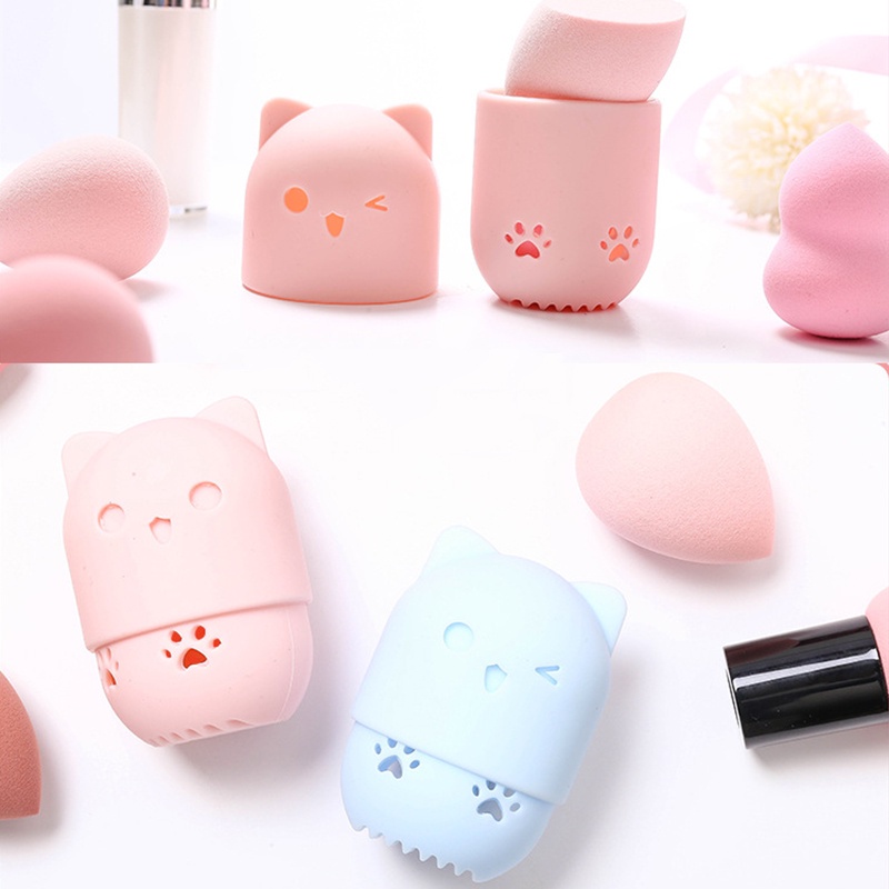 [Hàng mới về] Hộp đựng mút trang điểm tiện dụng khi đi du lịch