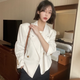 (Hàng Đẹp)Ảnh thật 4 hình cuối-2W483.Áo blazer dáng ngắn xuân hè Hàn Quốc