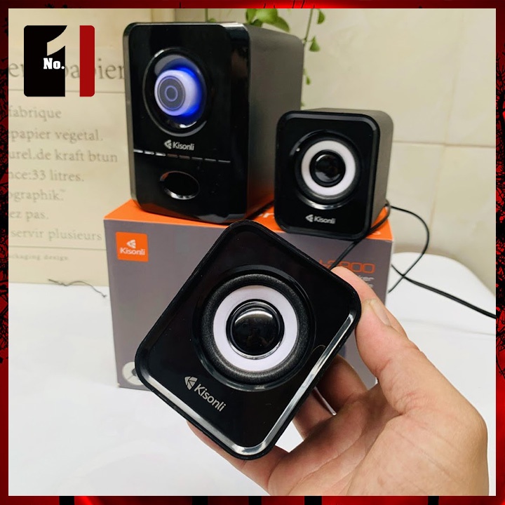 Loa Máy Tính Để Bàn Mini 2.1 Kisonli U-2900 Loa Vi Tính Laptop Gaming Nghe Nhạc Dễ Thương