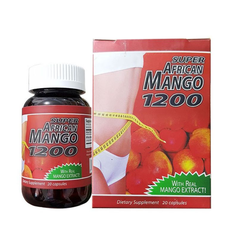 Viên uống giảm cân Super African Mango 1200 giảm cân an toàn, hiệu quả không gây mệt mỏi_Hộp 20 viên