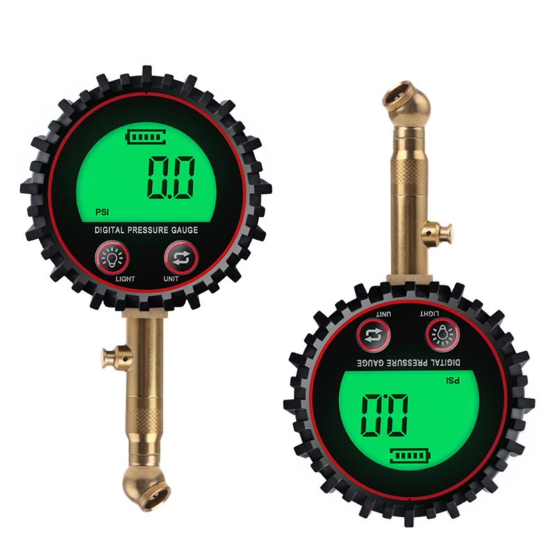 Đồng Hồ Đo Áp Suất Lốp Xe Kỹ Thuật Số 255PSI Kèm Ống Cao Su Kết Nối Nhanh Psi Bar Kpa Kgf / Cm2