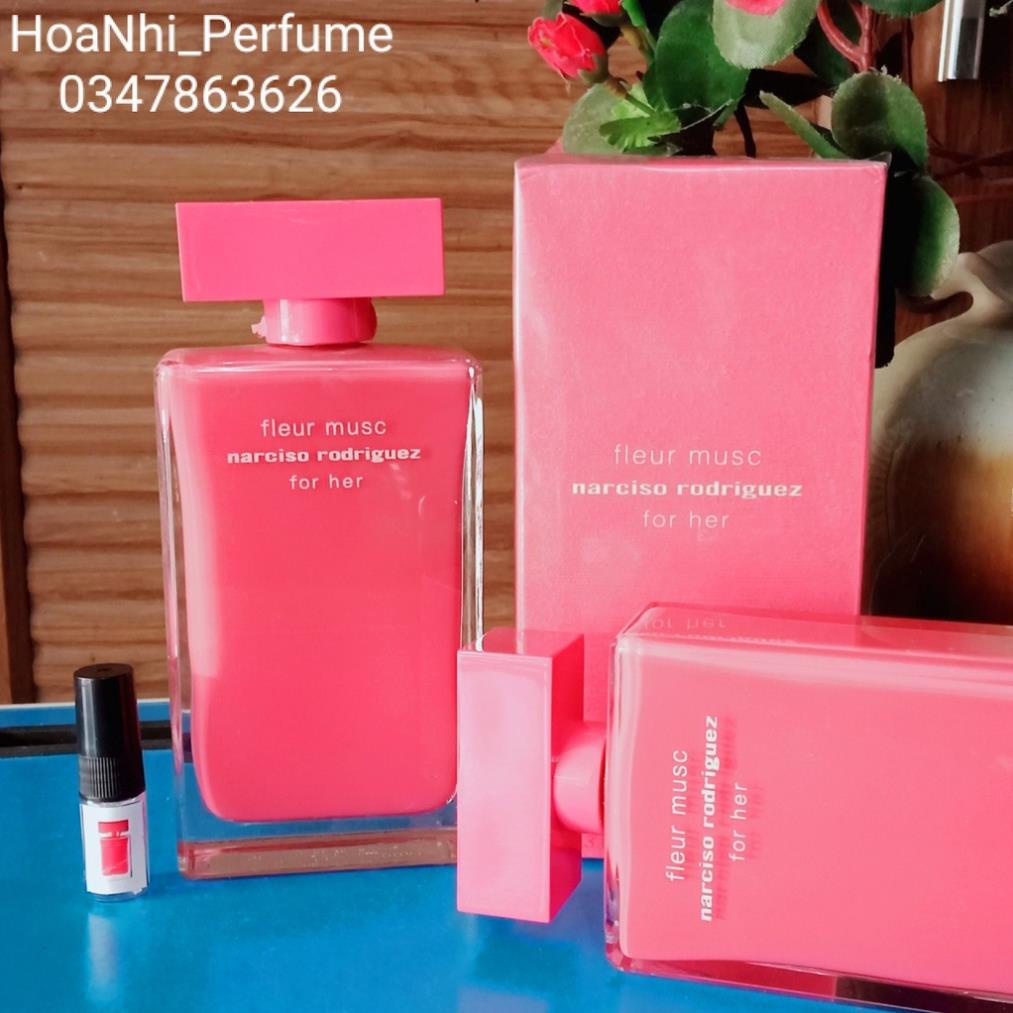 Mẫu thử 10ml Narciso Fleur Musc EDP - Nar hồng đậm | Nước hoa nữ .