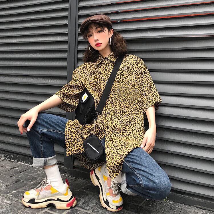 SƠ MI HOẠ TIẾT TAY LỠ DÁNG RỘNG - SƠ MI UNISEX TAY LỠ - MM | BigBuy360 - bigbuy360.vn