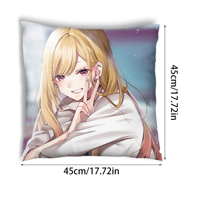 Vỏ Gối Vuông In Hình Nhân Vật Hoạt Hình Anime Độc Đáo