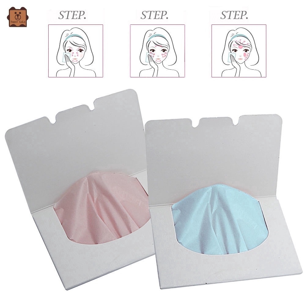 Hộp 100 giấy thấm dầu làm sạch da mặt
